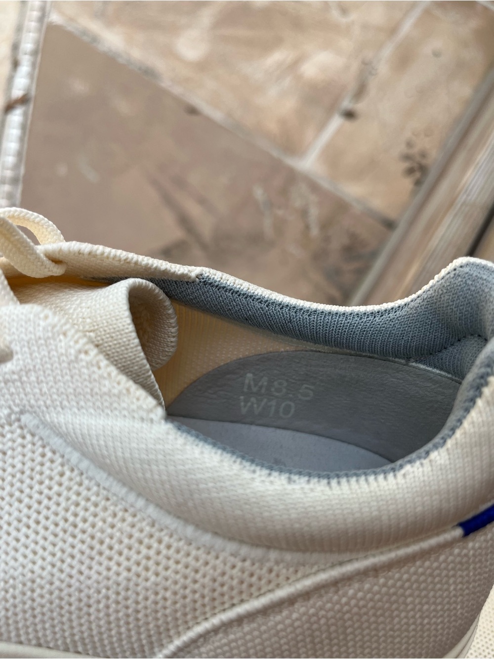 Rothy's RS02 Bone Low-Top Canvas Sneakers - Picture 6 of 7
